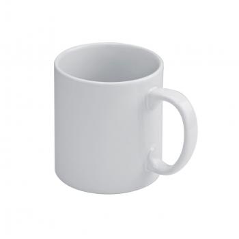 Baltas keramikinis puodelis