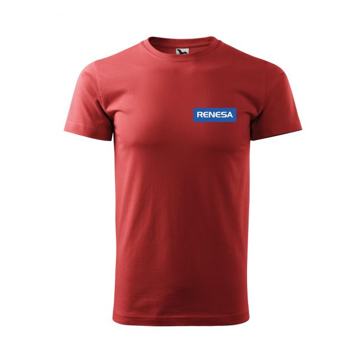 Burgundy marškinėliai su logo spauda