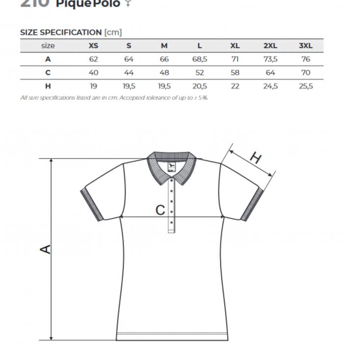 Polo marškinėlių matmenys