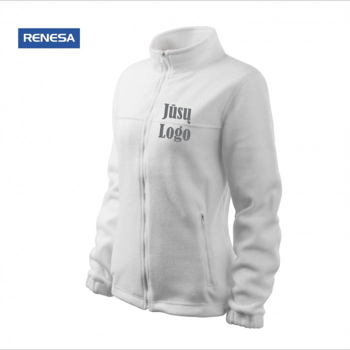 Moteriški fliso džemperiai su logotipo siuvinėjimu
