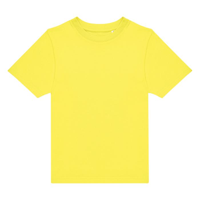 Vaikiški marškinėliai Solas Yellow su logo spauda