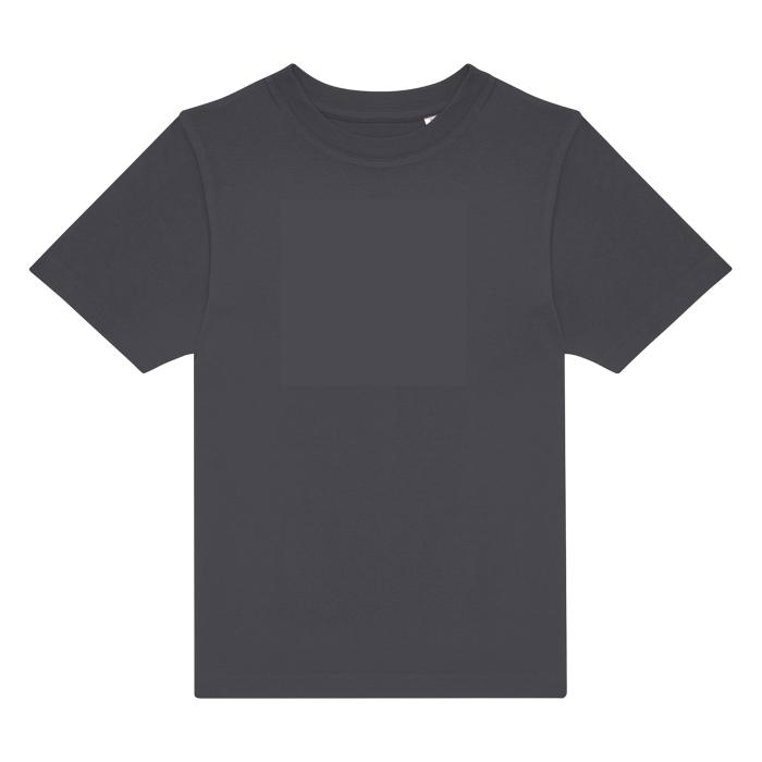 Vaikiški marškinėliai su logo spauda Dark Grey