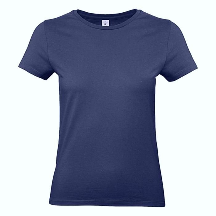 Marškinėliai moterims Navy Blue su logo spauda