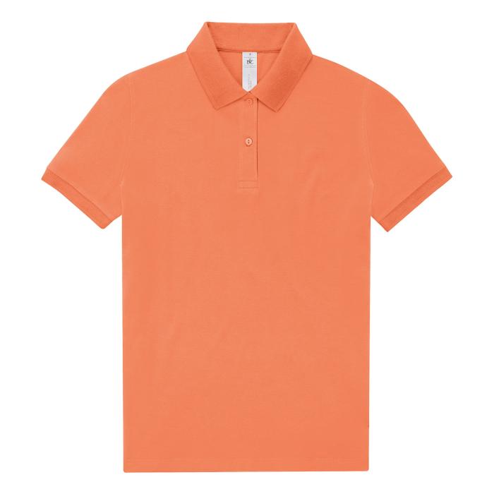 Moteriški Polo marškinėliai su siuvinėtu logotipu, Amalfi Coral