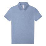 Moteriški Polo marškinėliai su spauda, Heather Blue